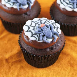cupcakes arana de halloween vista superior destacados